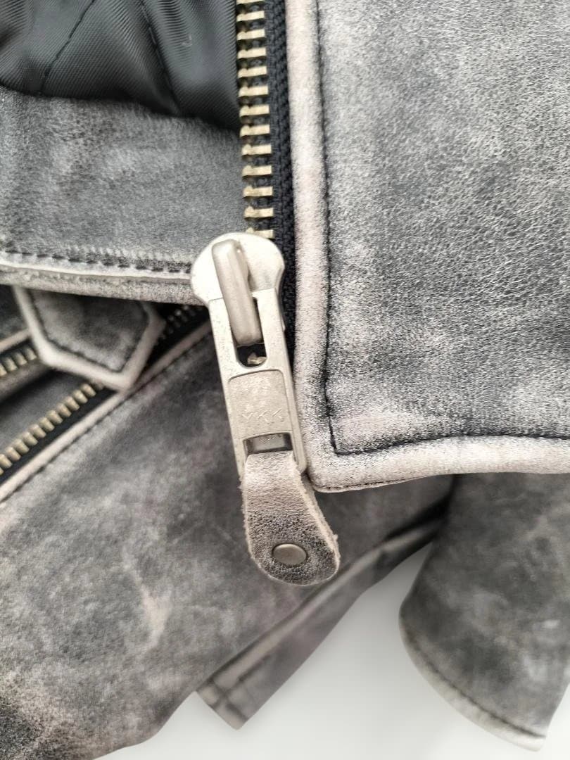 Harley Davidson シングルライダースジャケット グレー