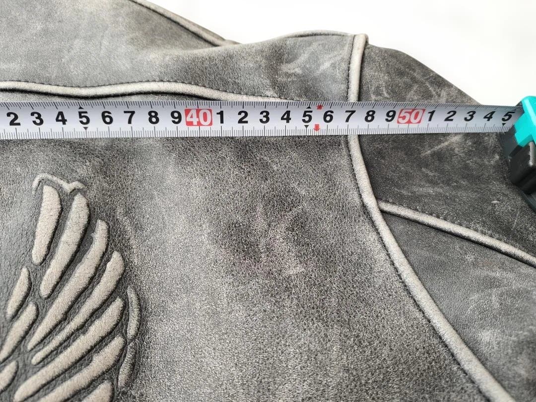 Harley Davidson シングルライダースジャケット グレー