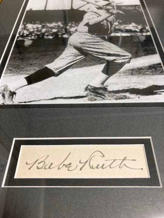 【超稀少】ベーブルース  直筆サイン　フォト　証明書付き