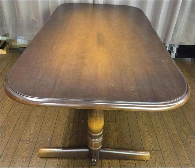 〈たのめる便〉飛騨産業 穂高 ダイニングテーブル SC-314WP 現状渡し