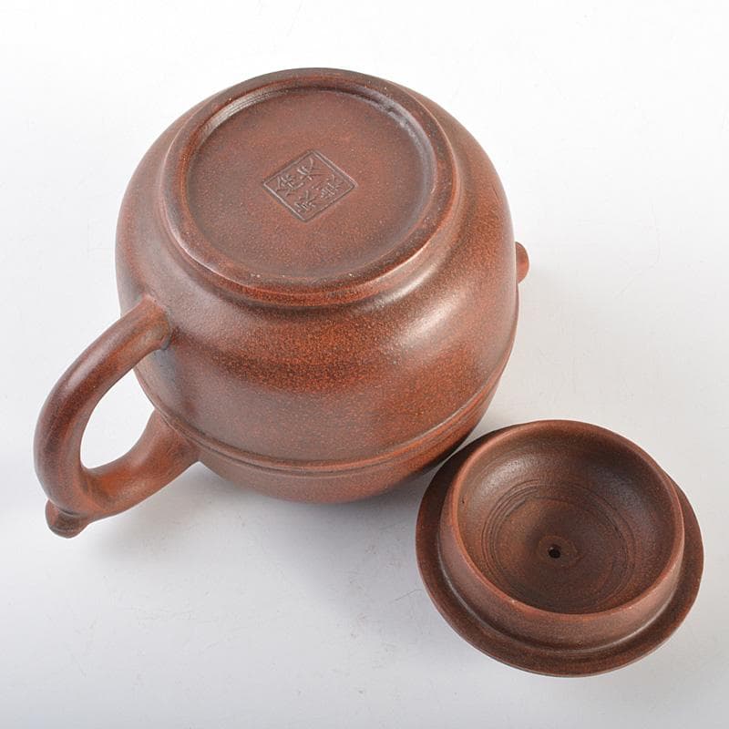 中国　 除友泉製　紫砂　朱泥　急須　茶壷　N　6685