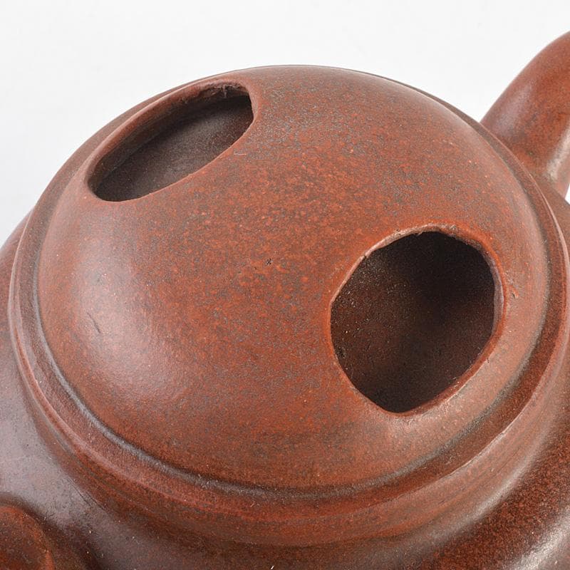 中国　 除友泉製　紫砂　朱泥　急須　茶壷　N　6685