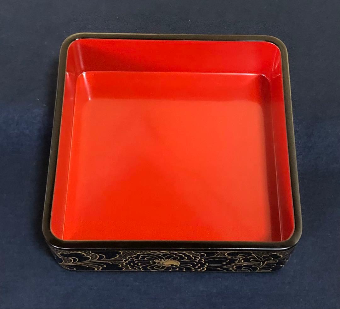 割引❗️《レ》輪島塗 沈金 二段重 輪島屋造 木製漆器 共箱　251110う5