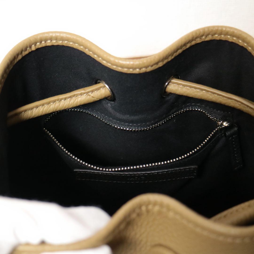 【新品同様】 ヴァジック BOND MINI 巾着 定価4.8万円 TAUPE