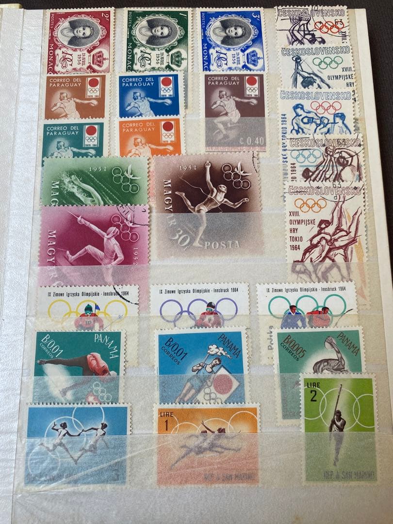 世界の切手コレクション【40ヶ国以上】＆フライトストックブック