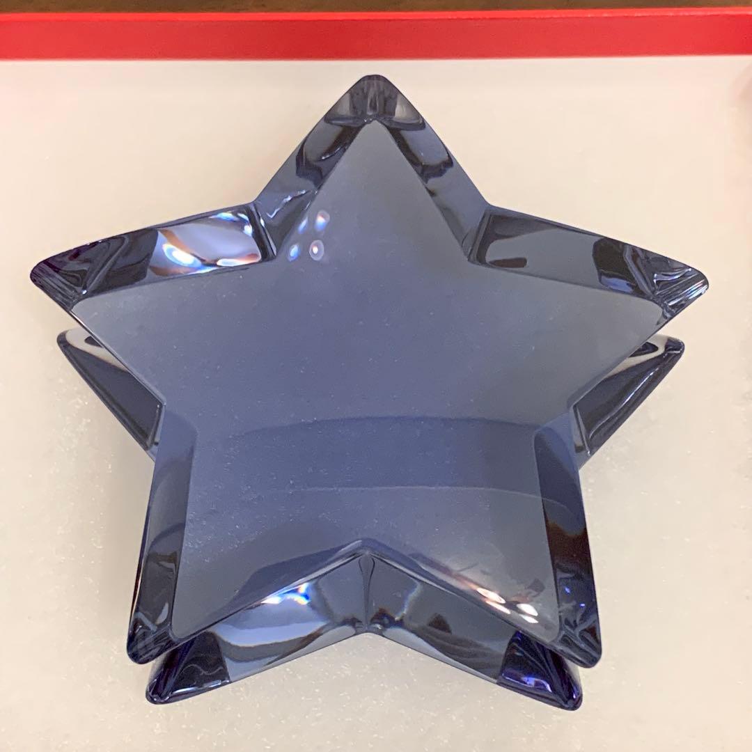 ⭐️未使用⭐️バカラ⭐️ザンザンスター⭐️ブルー⭐️青⭐️星⭐️クリスタル⭐️レア⭐️箱付き⭐️紙袋