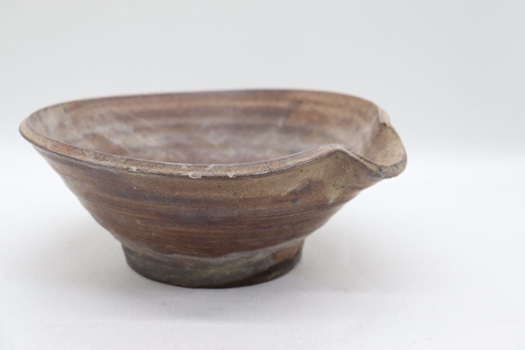 益子焼　坂田甚内作　自然釉片口　鉢　花器　送料込み250814