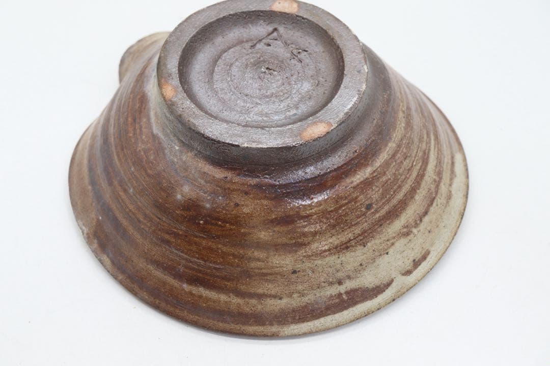 益子焼　坂田甚内作　自然釉片口　鉢　花器　送料込み250814