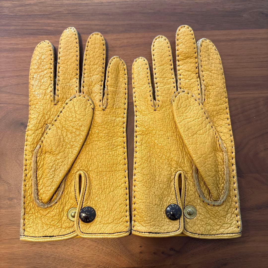 DENTS ペッカリーグローブ（裏地なし）イギリス製手袋　デンツ