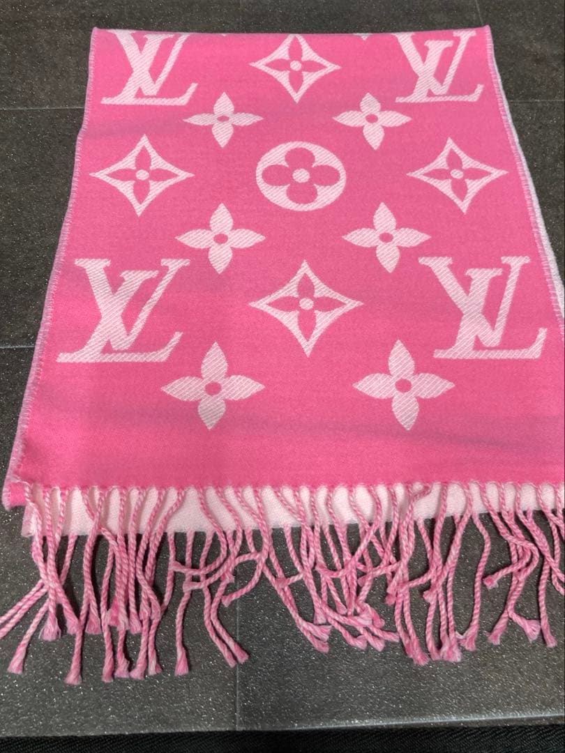VUITTON マフラー ピンク ルイヴィトン エトール・アメージングラム