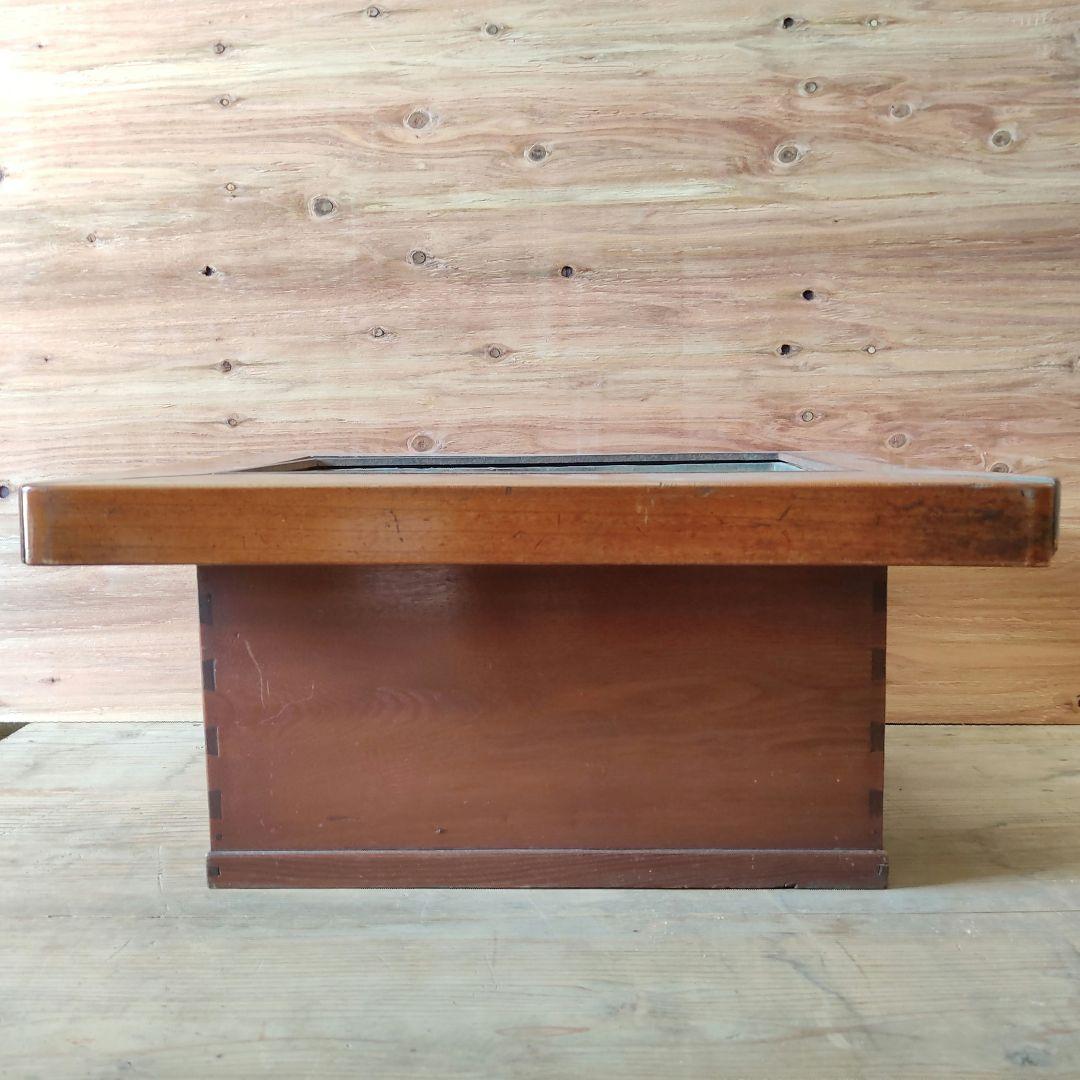 欅製 関西火鉢 長火鉢 骨董 アンティーク 火鉢