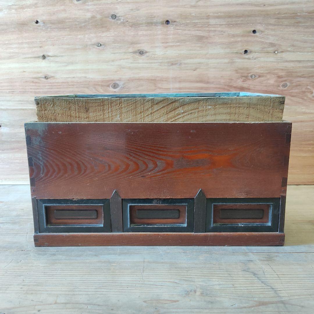 欅製 関西火鉢 長火鉢 骨董 アンティーク 火鉢