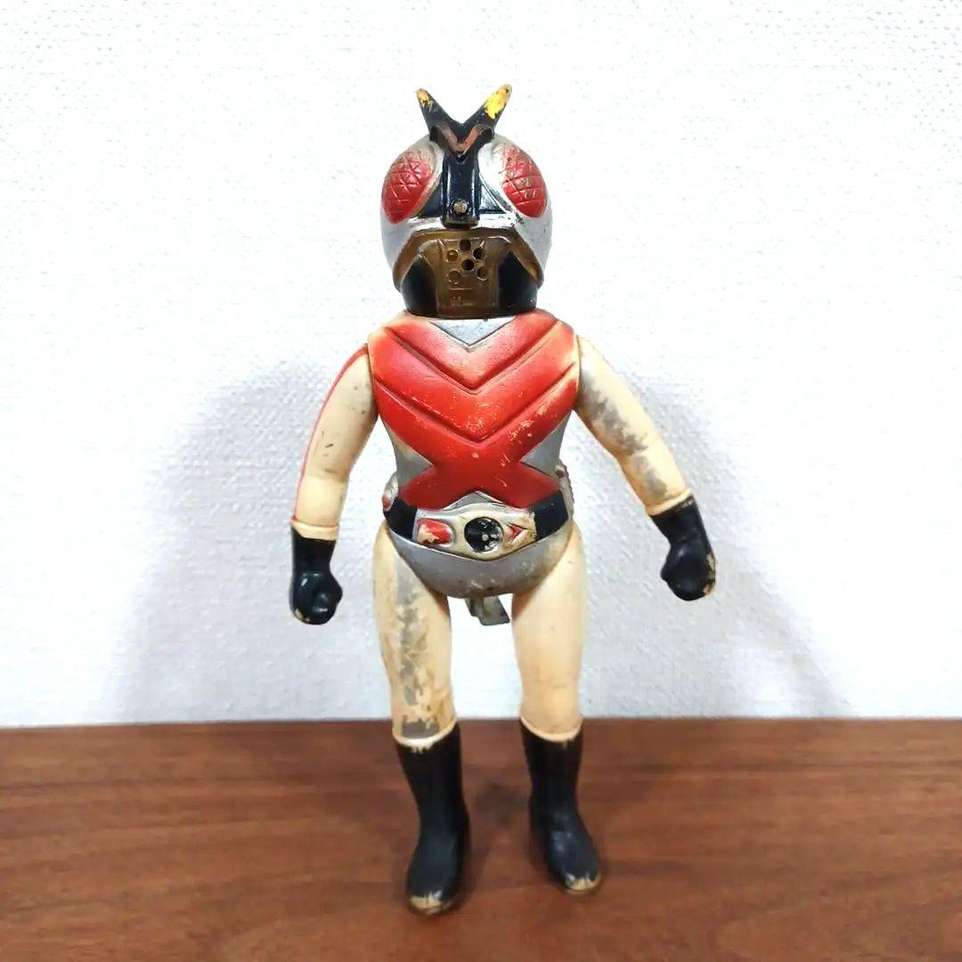 当時物マスダヤ製「スパークライト仮面ライダー X」激レアなソフビフィギュア玩具