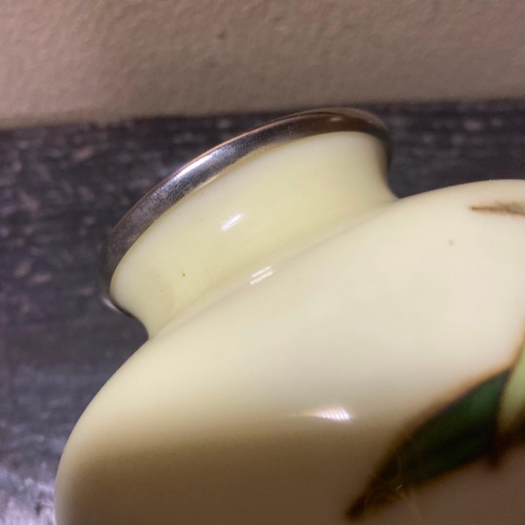 古玩　竹図七宝花瓶