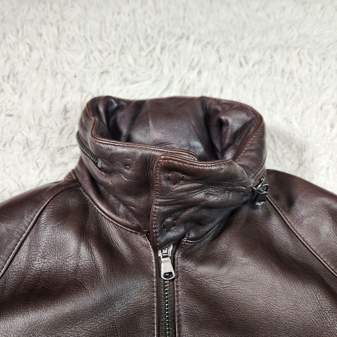 JUNHASHIMOTO 羊革 レザージャケット 2way ダブルジップ