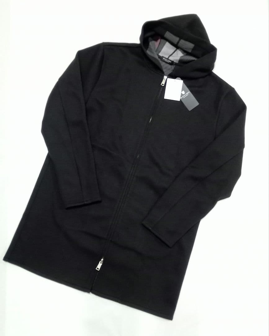 新品 ブラックレーベルクレストブリッジ ロングパーカー コーディガン 黒