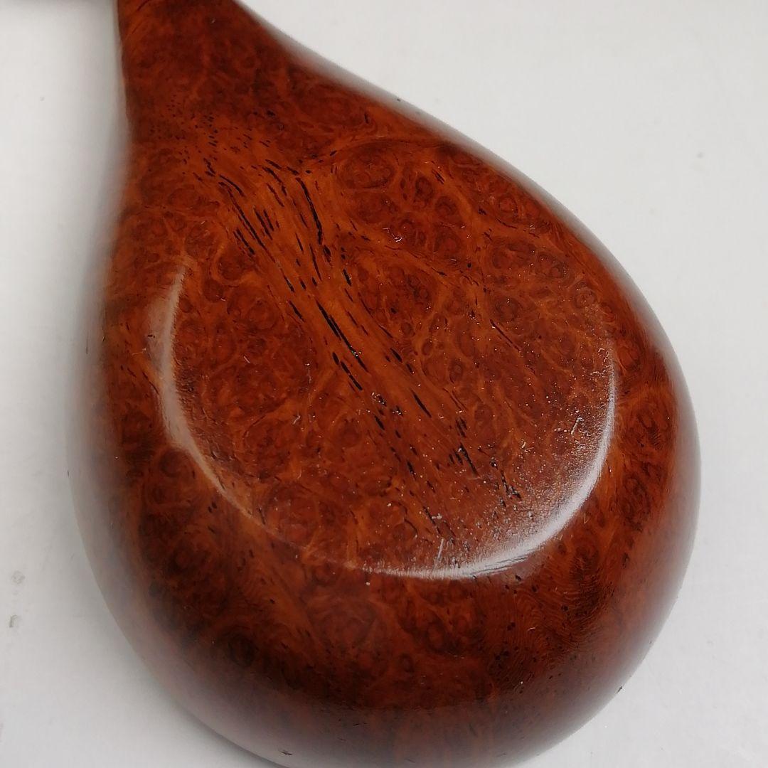 Ｔ９０１　香合　『秋草蒔絵　花梨造り』『琵琶香合』『道場宗廣 造』　共箱　茶道具