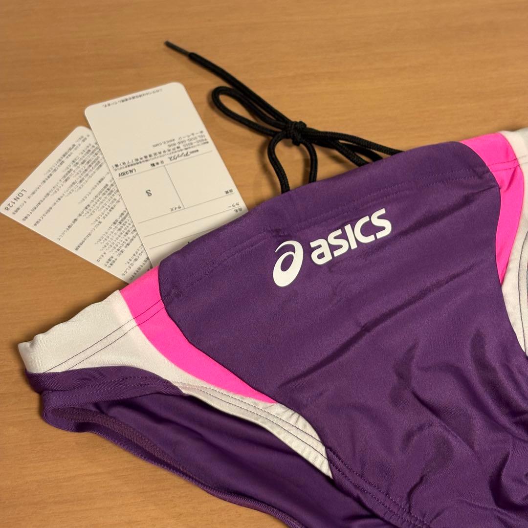 【新品】asics AMA88T 競パン 紫/ピンク ハイドロCD Sサイズ