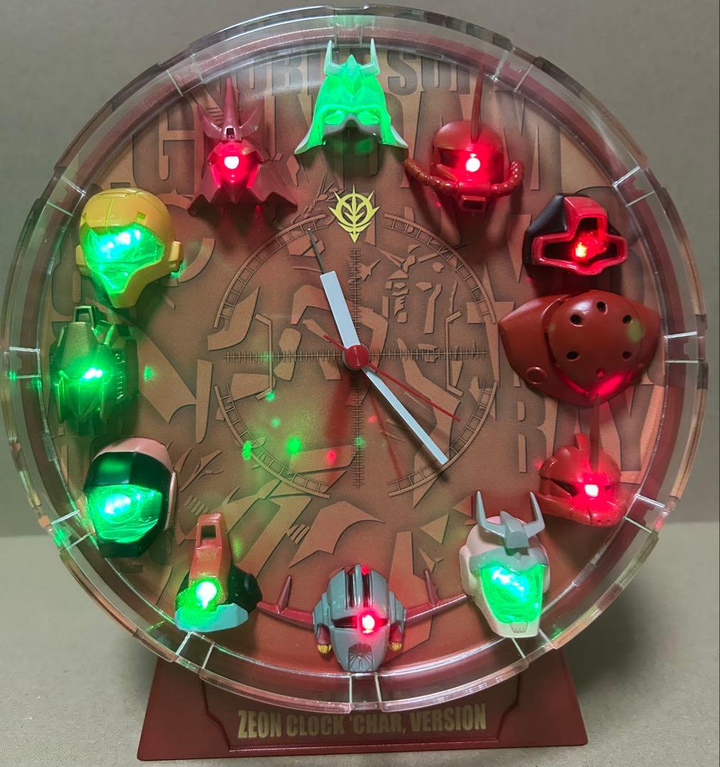 ZEON CLOCK ジオンクロック　シャア専用　ガンダム時計　レトロ　当時物