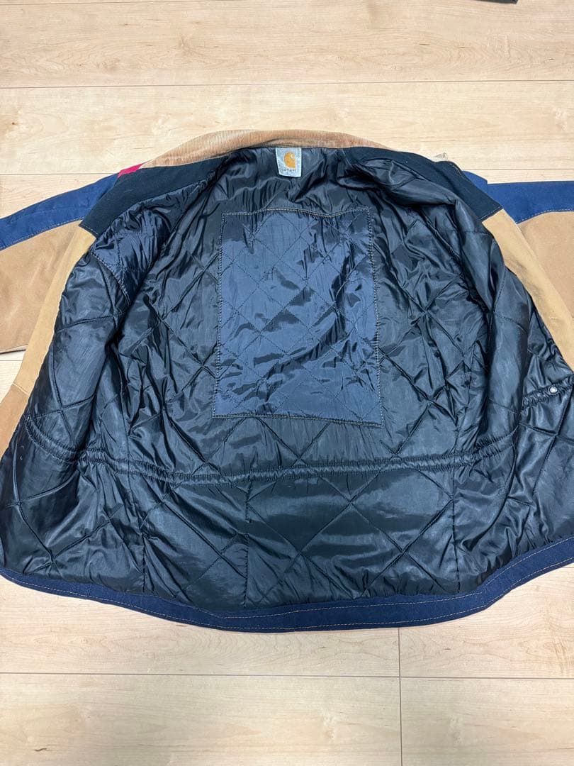 カーハート アウター Carhartt リメイク キャンバス 中綿 ジャケット