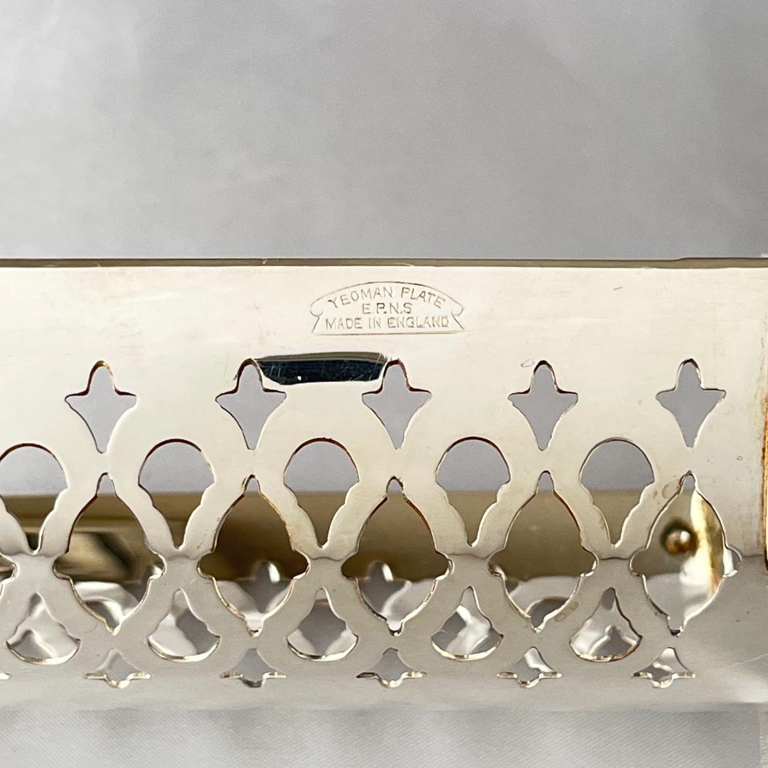 【英国】マカロンスタンド / ビスケットホルダー 【シルバープレート】