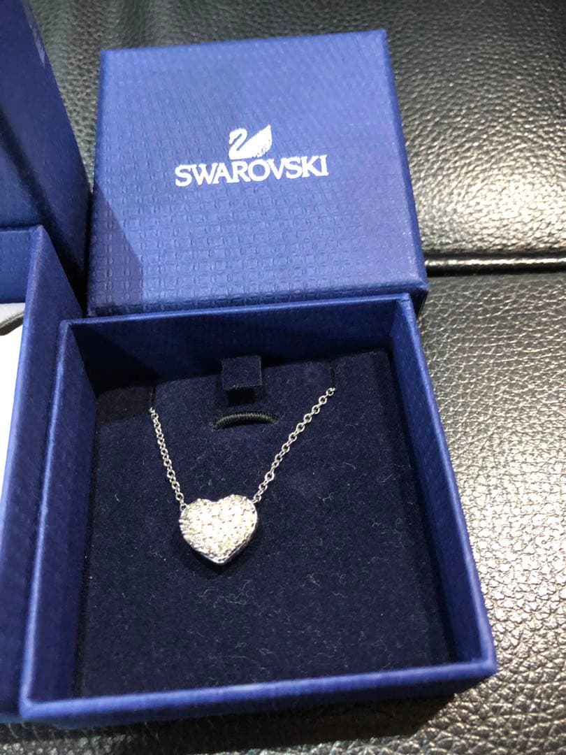 バービー　スワロフスキー ハート　ネックレス　ピアス　正規品