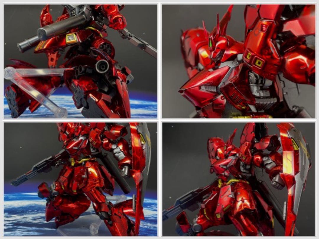 Y*A様 RG 1/144 ガンダムベース限定 サザビー メカニカルコアメッキ