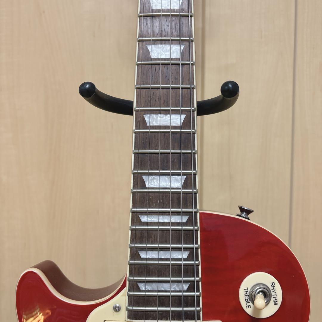 美品 新品弦付 BLITZ エレキギター Leopard レフティー レスポール