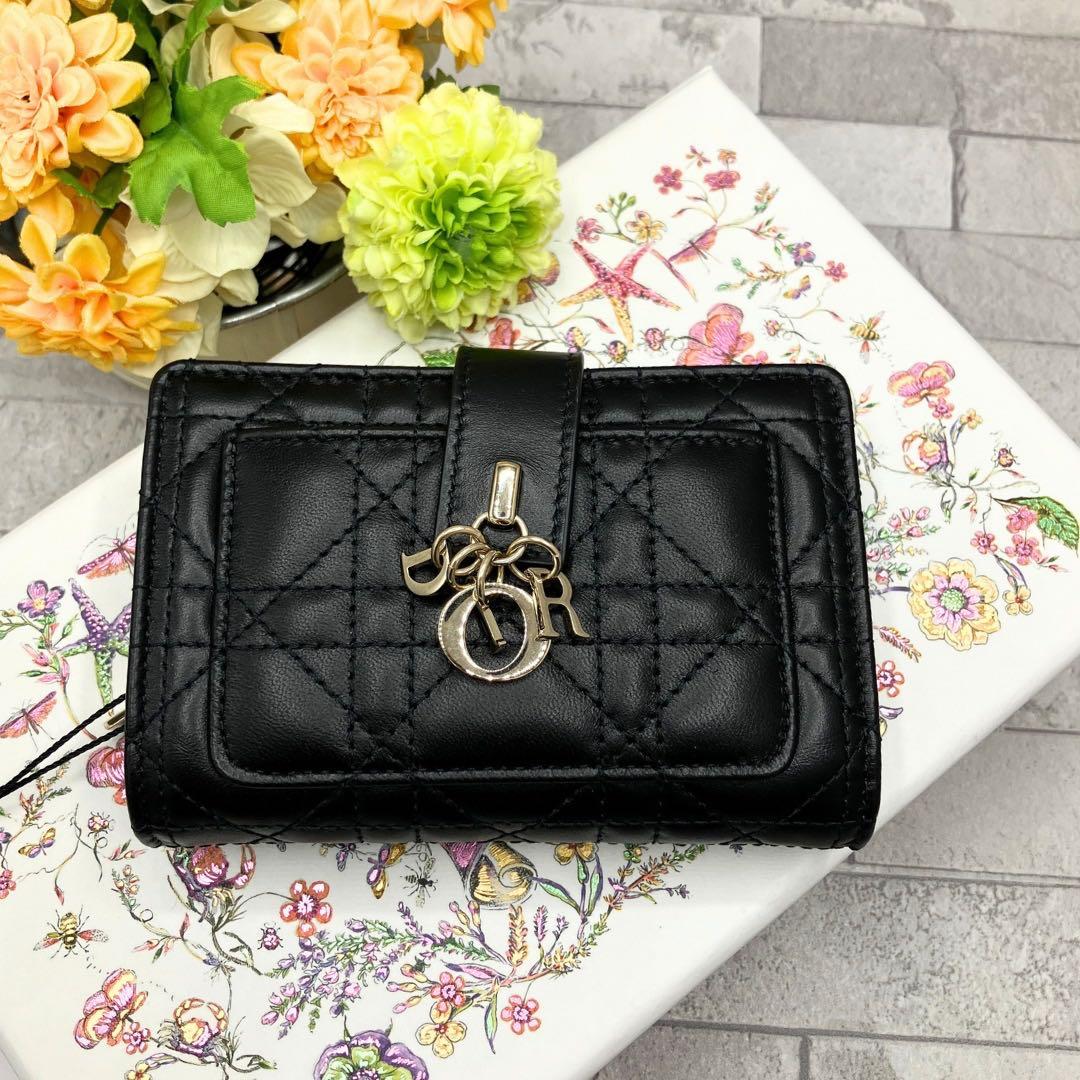 ディオール マイ ディオール ディタニー ウォレット 黒 三つ折り コンパクト