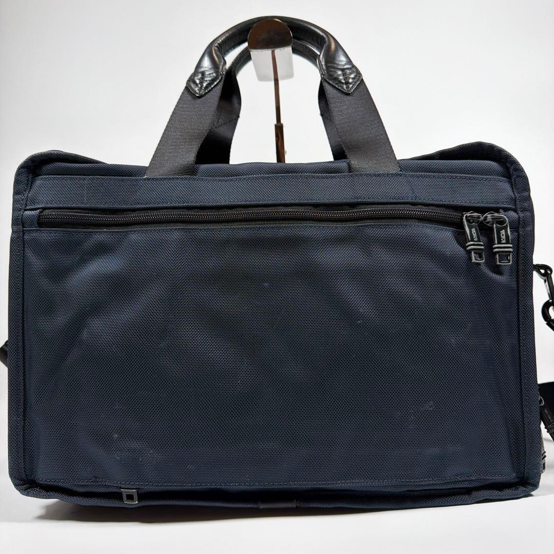 【美品】【希少】トゥミ　ビジネスバッグ　2way ソフネットコラボ　ネイビー