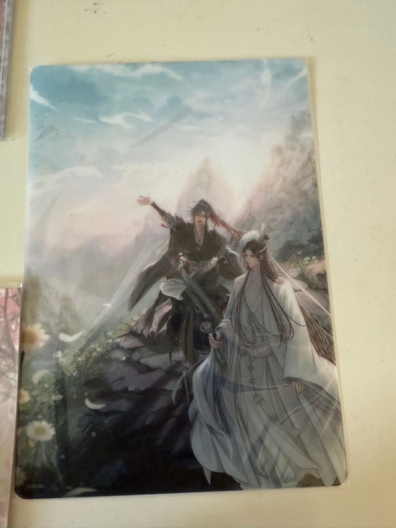 魔道祖師バッジ クリアファイルセットと缶バッジ