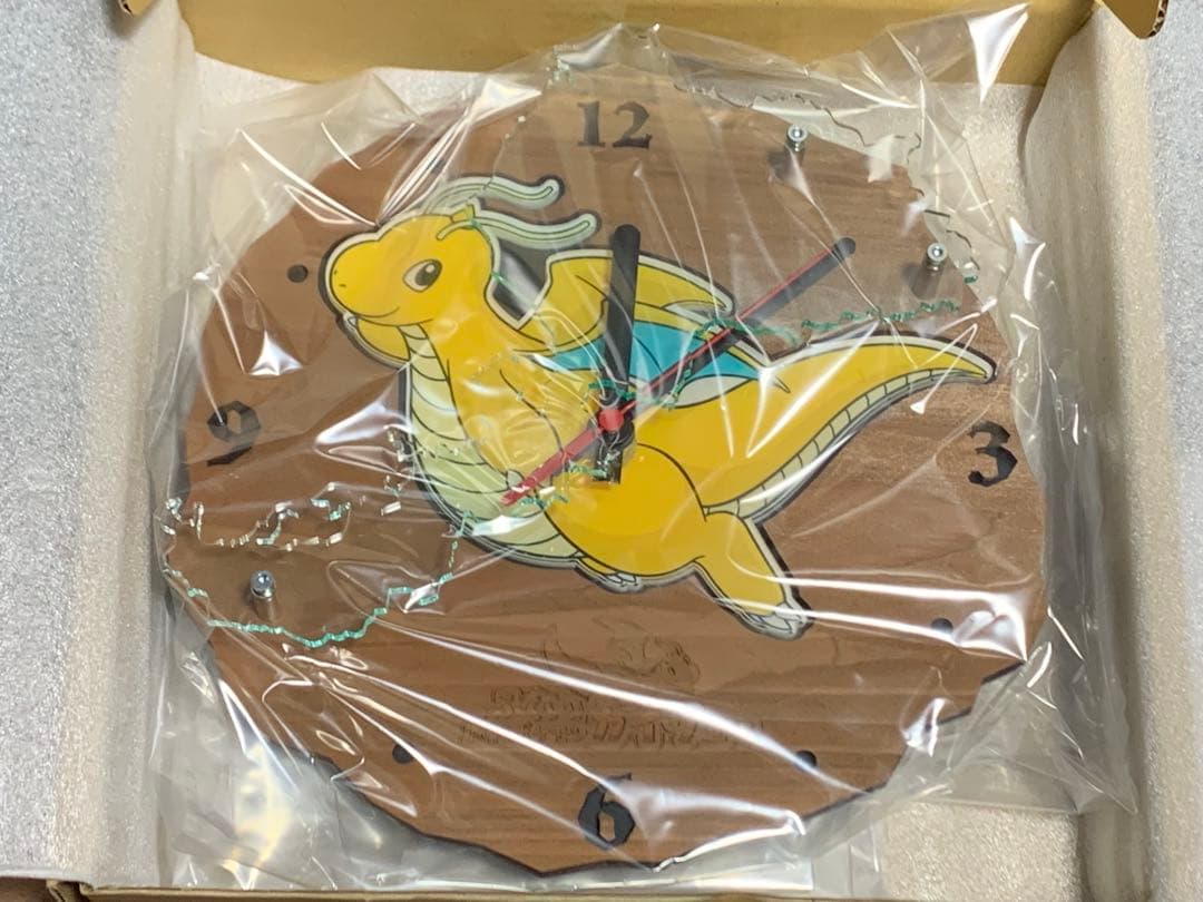 福井県限定 ポケモン カイリュー 壁掛け時計 ポケモンローカルacts 新品