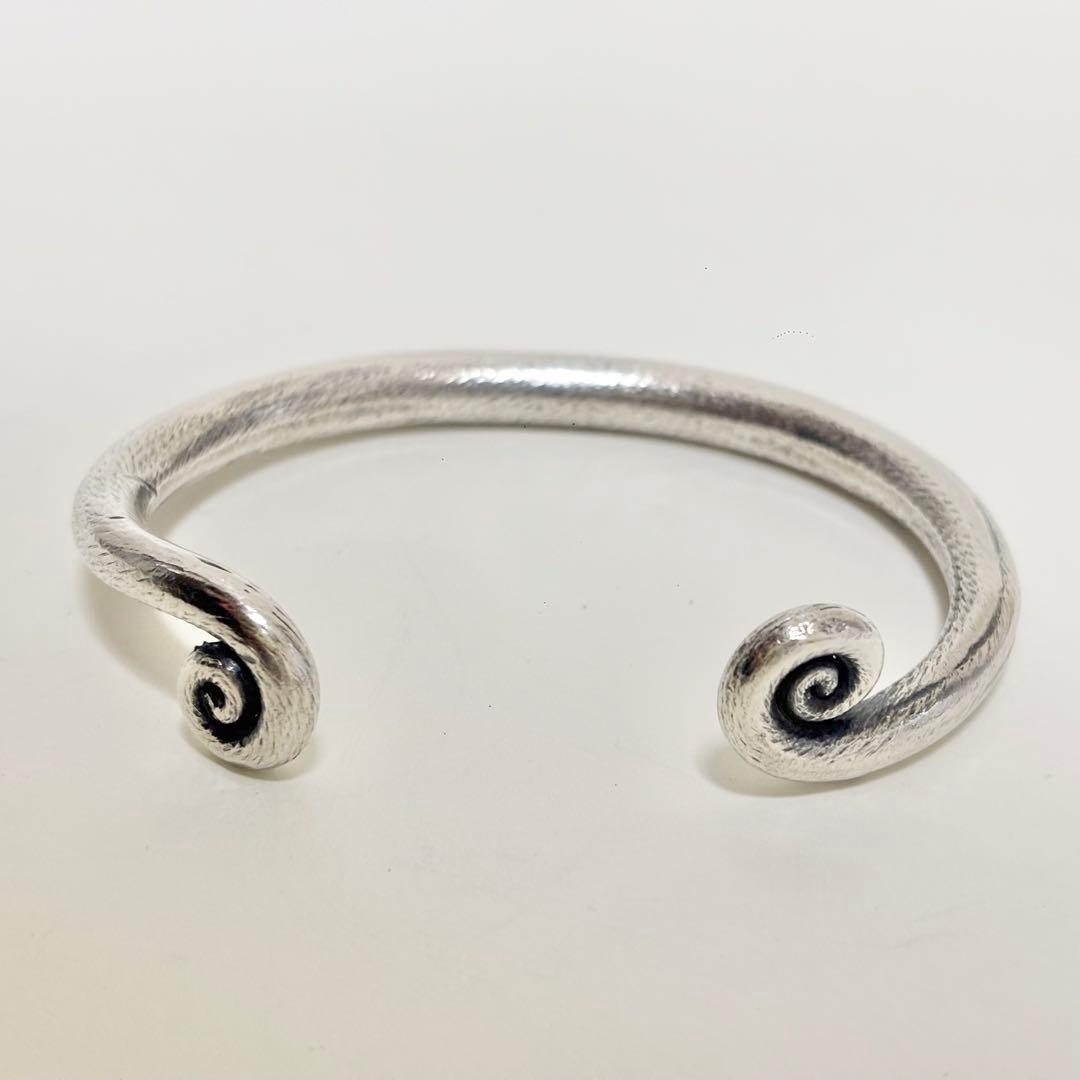重厚　カレンシルバー　バングル　男女兼用