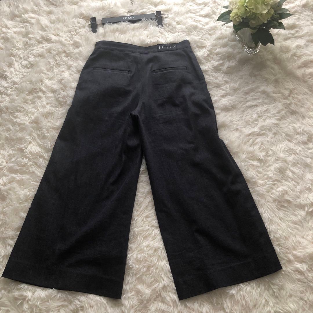 【りんでぃ】FOXEY ガウチョパンツ デニム