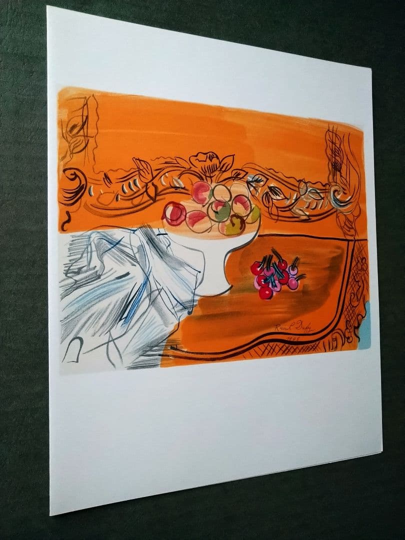 dラウル・デュフィのリトグラフ　画家への手紙より　本物保証