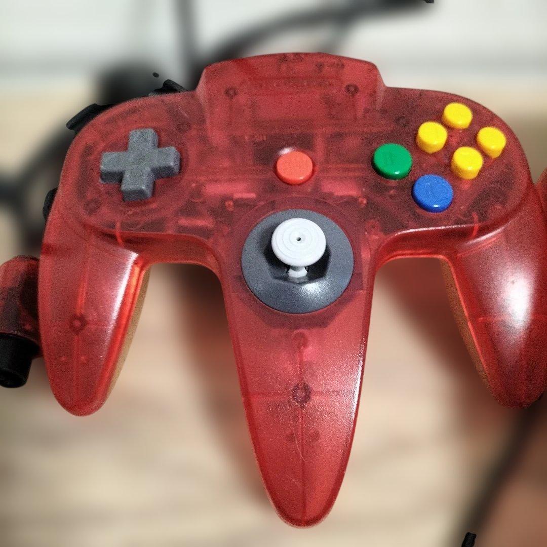 【動作確認済】ニンテンドー６４ 本体 NINTENDO 64 クリアレッド