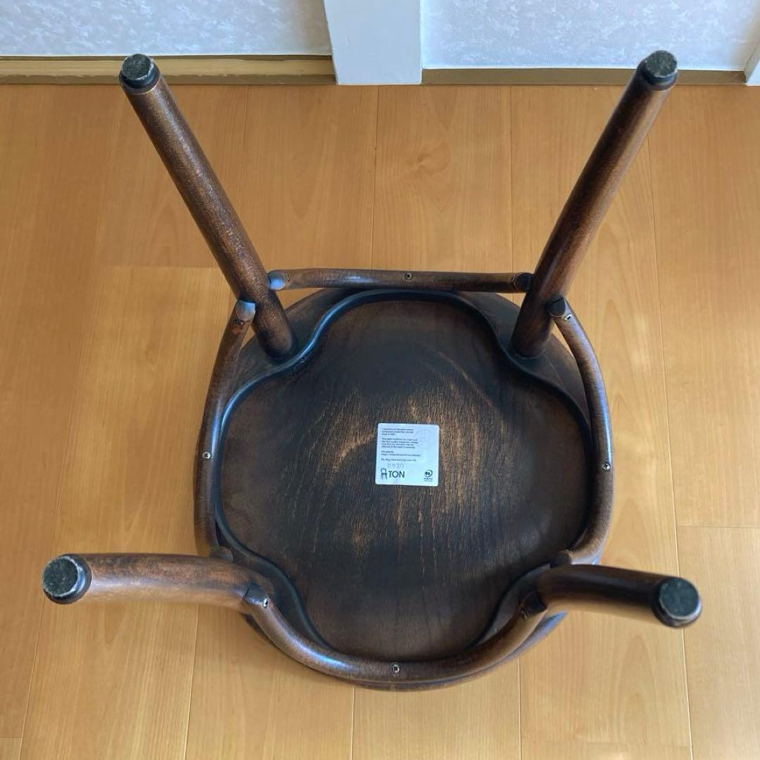 【美品】TON 木製チェア ダークブラウン