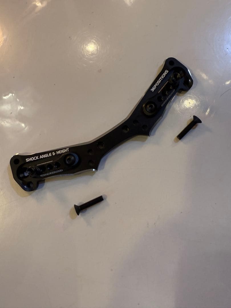 オーバードーズ アジャスタブルアルミリアショックタワー美品黒レア品