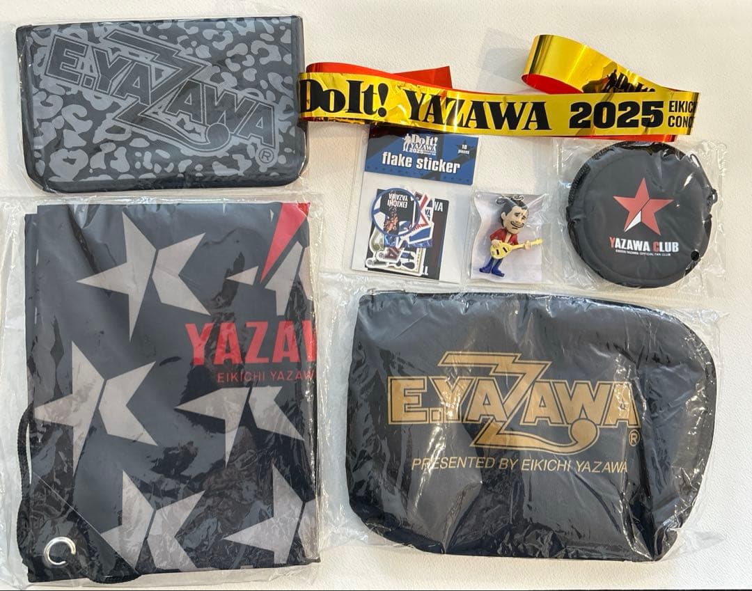 矢沢永吉　まとめ売り　ファンクラブ　ポーチ　巾着　ケース　ステッカー