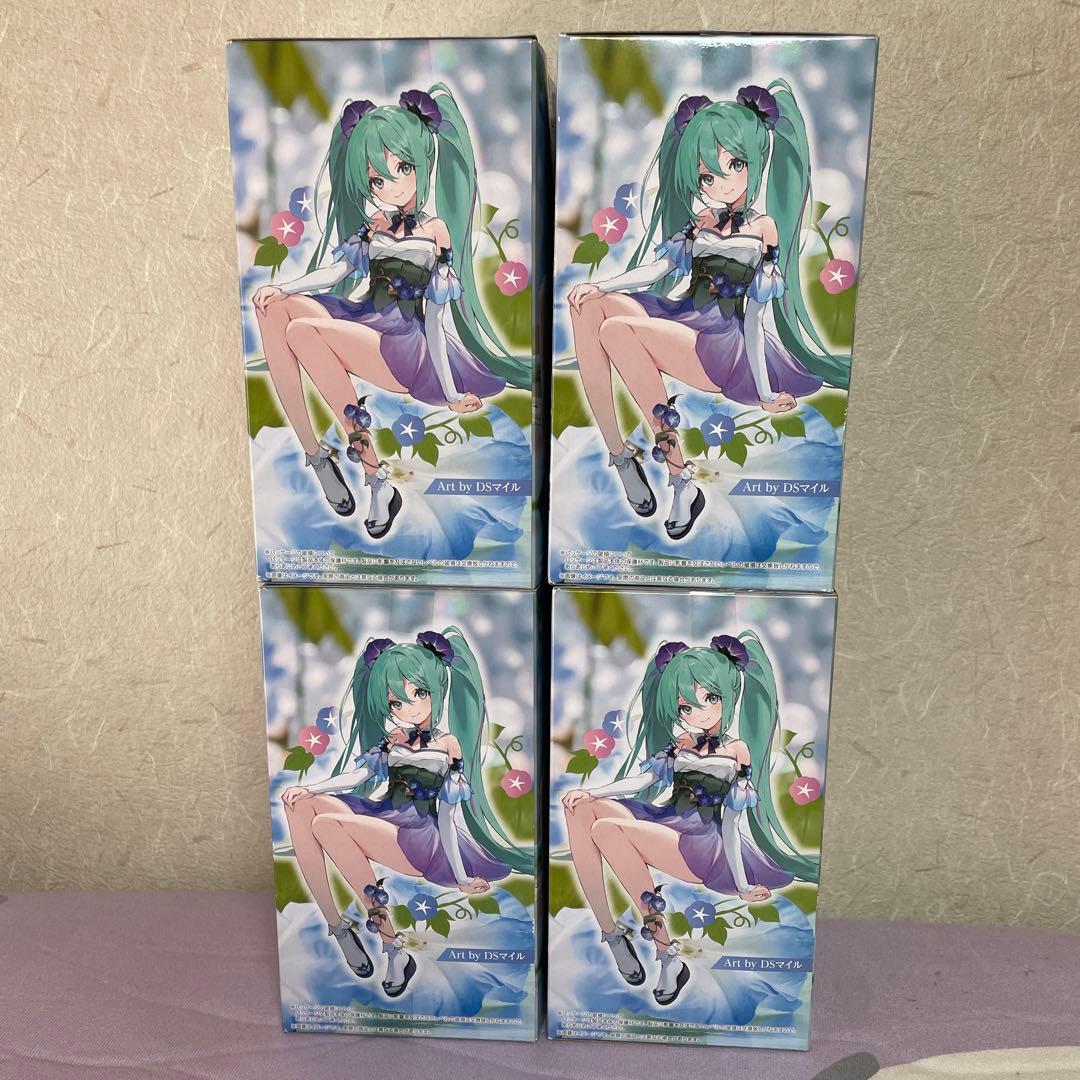 初音ミク ぬーどるストッパーフィギュア Flower fairy 朝顔 ４個