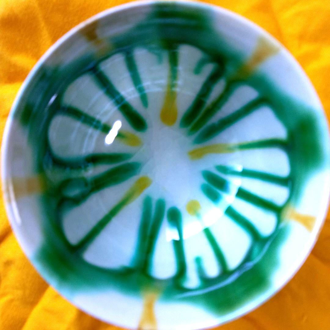 七代加藤幸兵衛（父　人間国宝加藤卓男）三彩酒盃