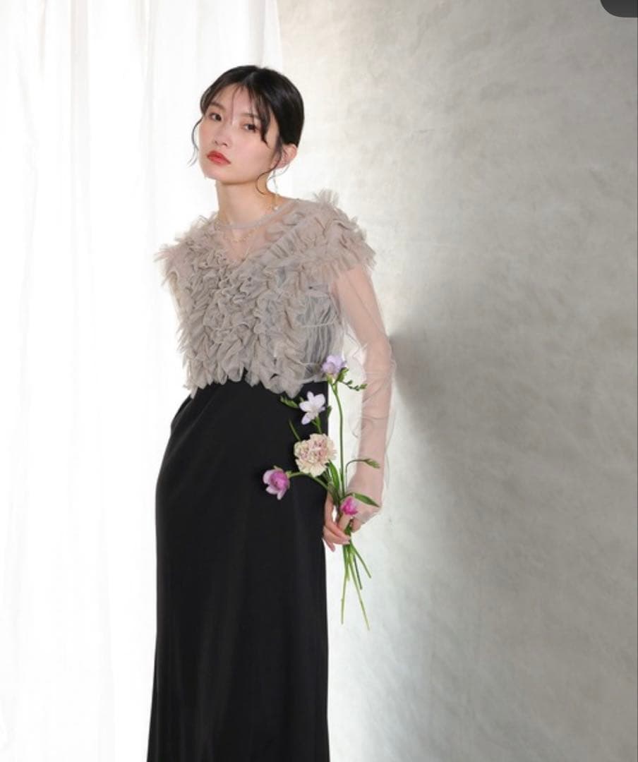 kana♡ Many way frill dress Sサイズ　ブラック