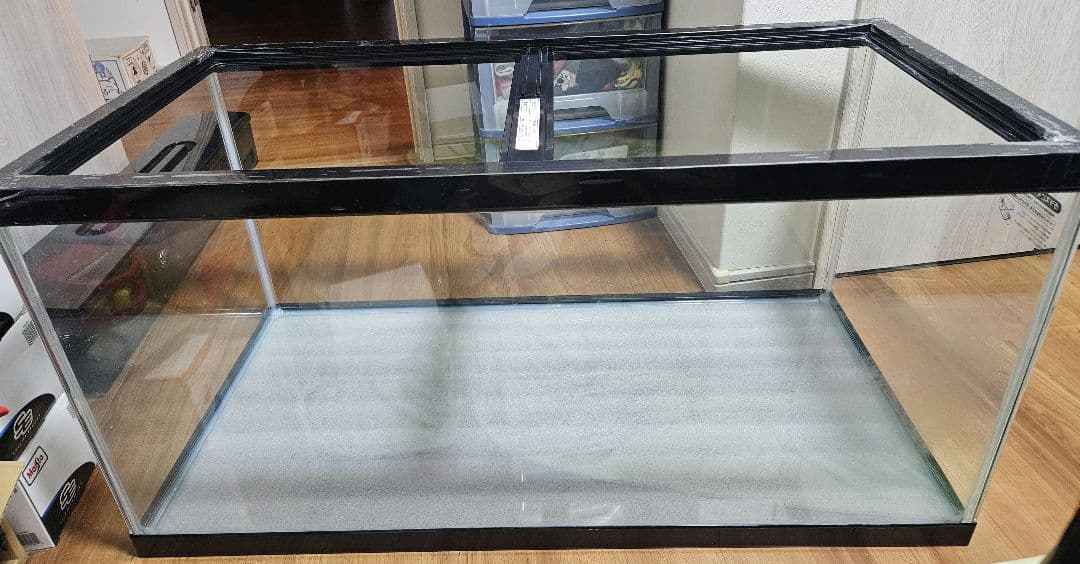 ガラス水槽 90×45×45 上部フィルターポンプセット 引き取り限定