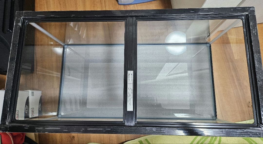 ガラス水槽 90×45×45 上部フィルターポンプセット 引き取り限定