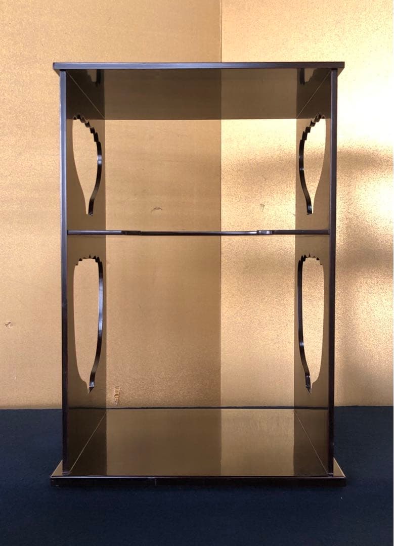 割引❗️《レ》溜塗 武野紹鴎好 水指棚 塗師 川瀬表完作 共箱　251110う5