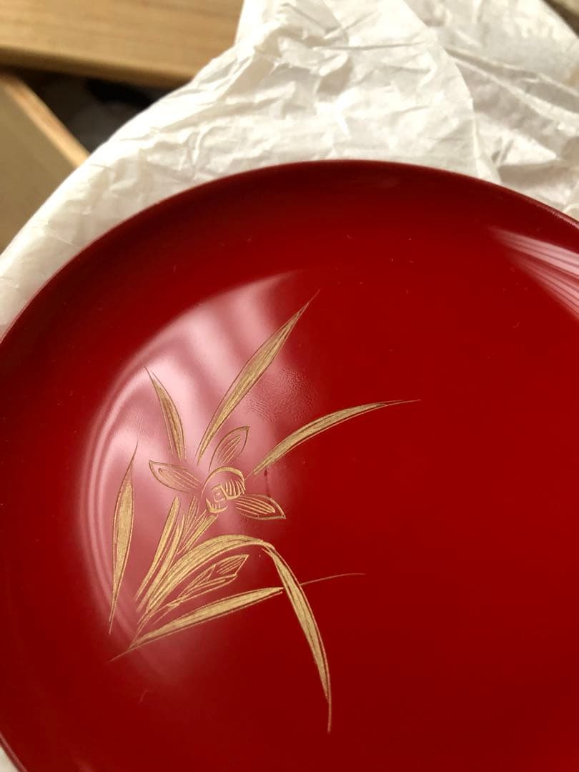 沈金　盃　五カ月　喜平作