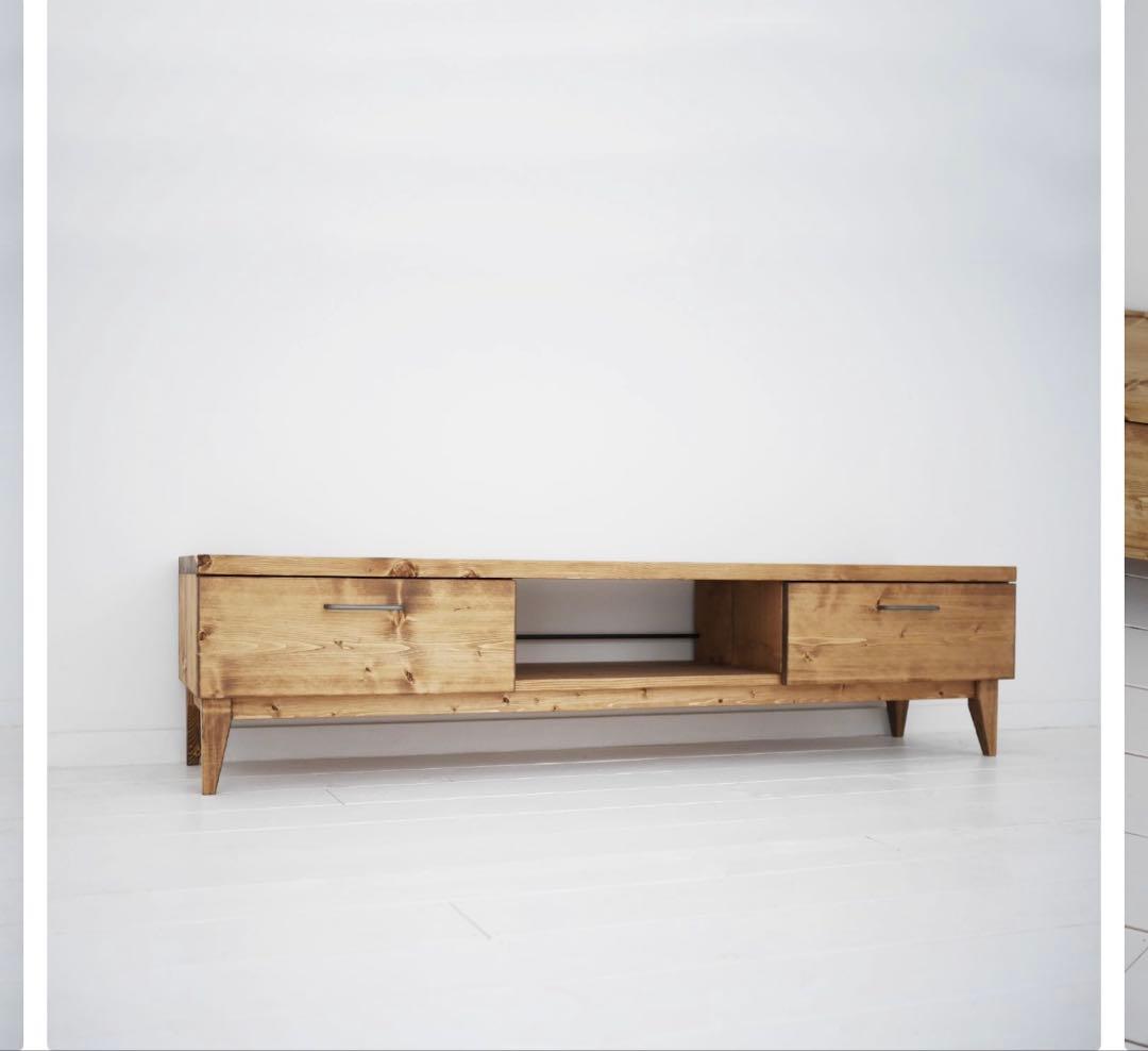 大幅値下げ中！NEALDテレビボード 150cm 無垢材 ブラウン 北欧