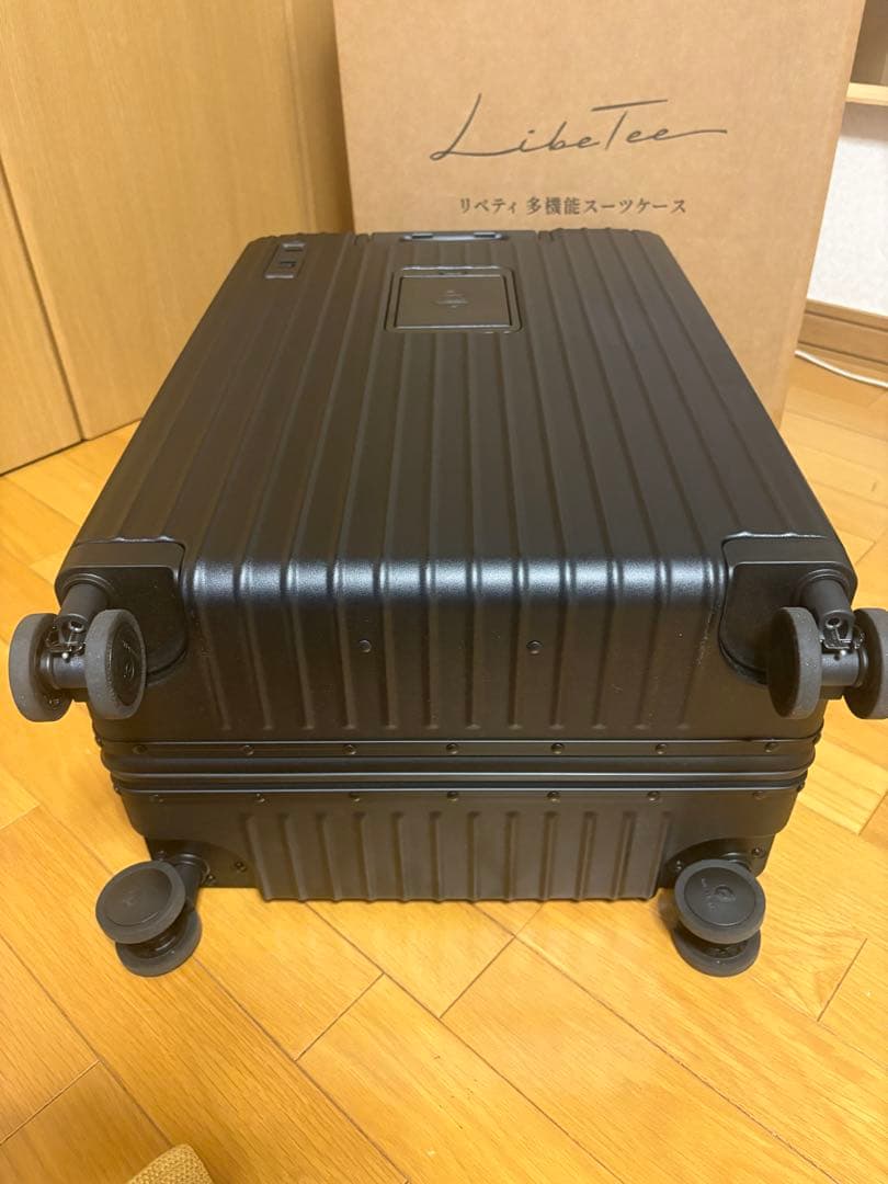 リベティー　多機能キャリーケース　マットブラック　フロントオープン　Mサイズ