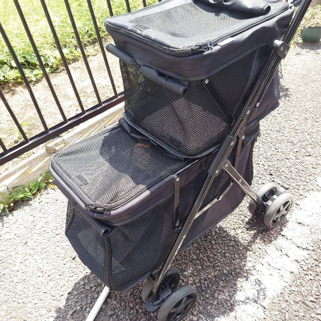 LPOTIUS ペットカート 多頭 上下二段式 折り畳み