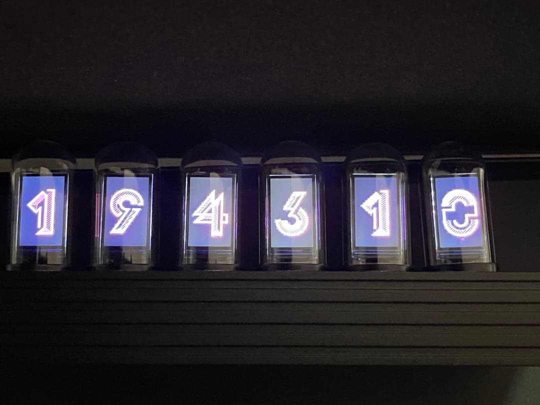 ギ*オ様 ニキシー管風デジタル時計 Elekstube IPS